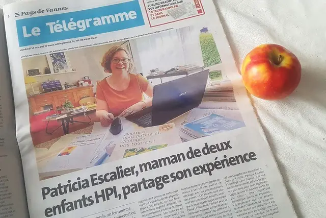 Retour presse : Maman de deux enfants HPI, Patricia Escalier, de Séné, partage son expérience